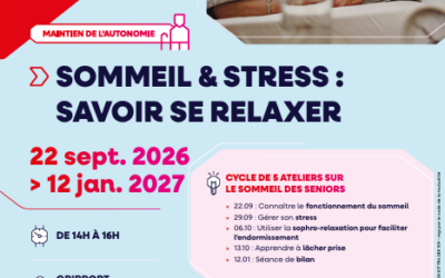 📣 Nouveau à Gripport : ateliers “Sommeil & Stress – Savoir se relaxer” 💤🌿